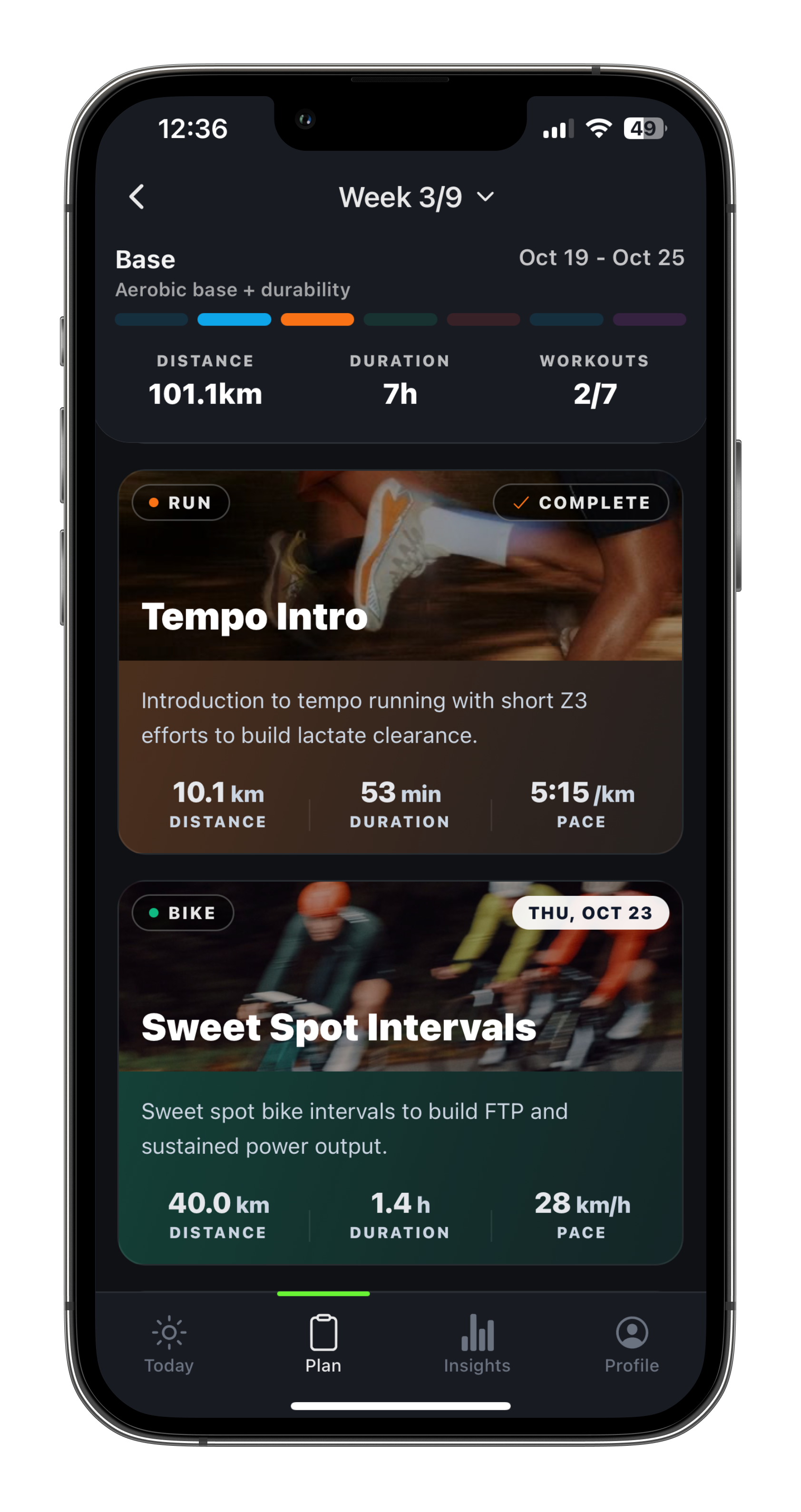 kovaa custom training plan