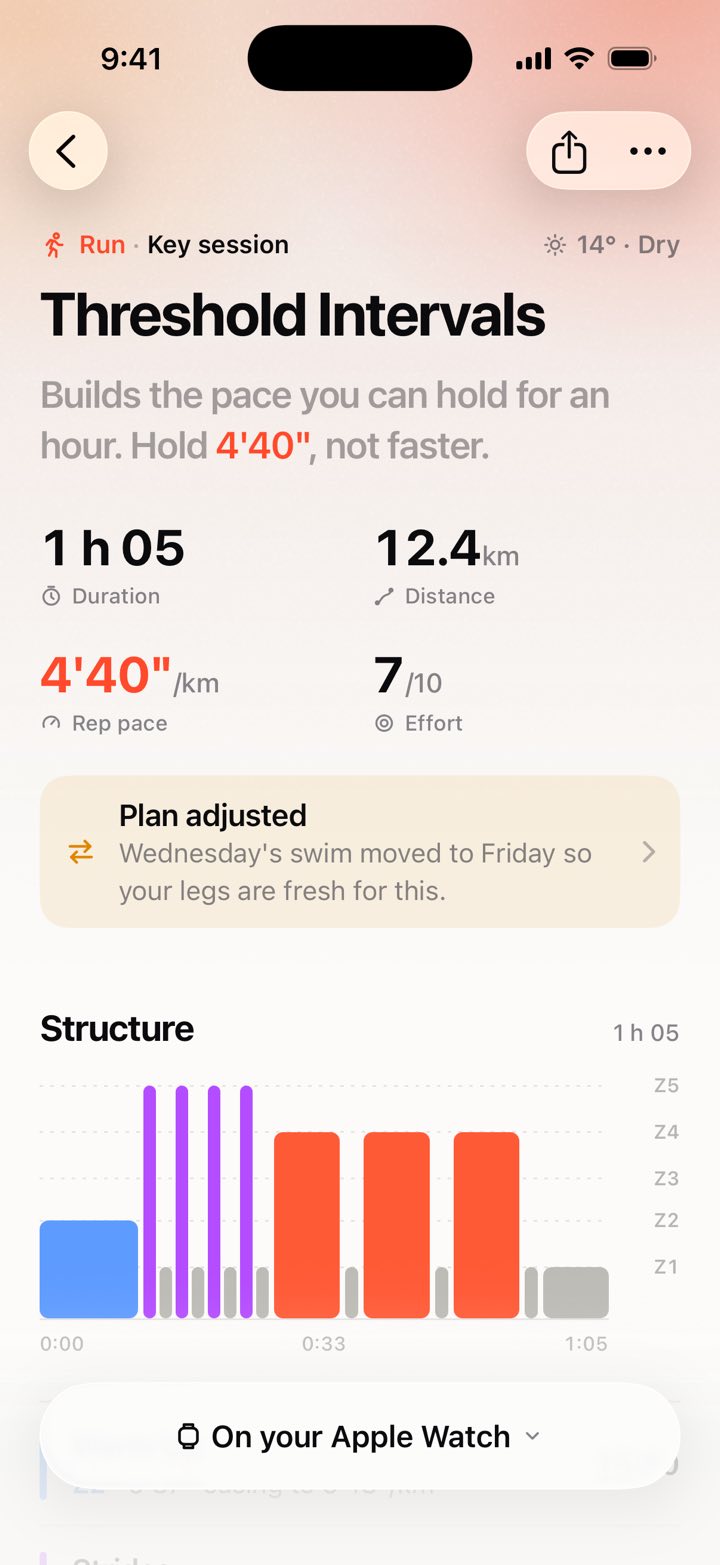 kovaa: A planned run